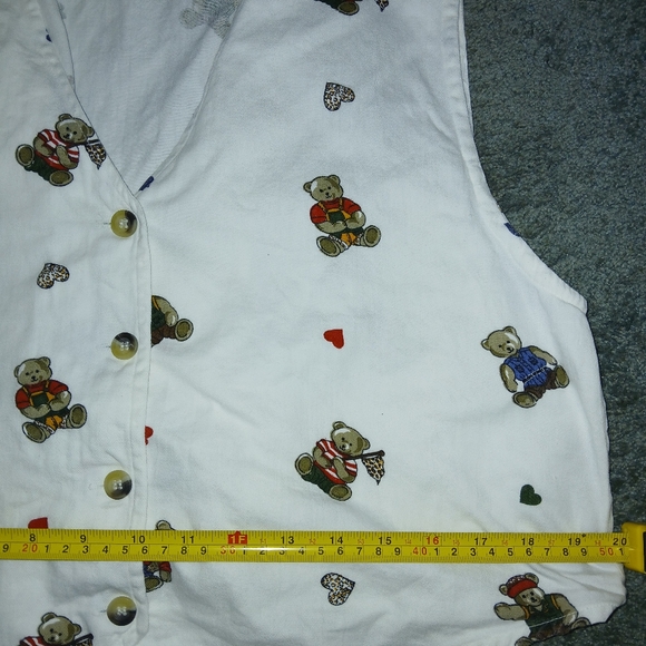 Patriotic Bear Vest Vintage Size Large - Picture 5 of 8